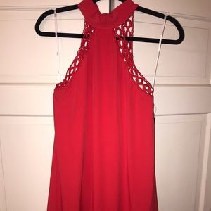 Lulus Red High Neck Dress